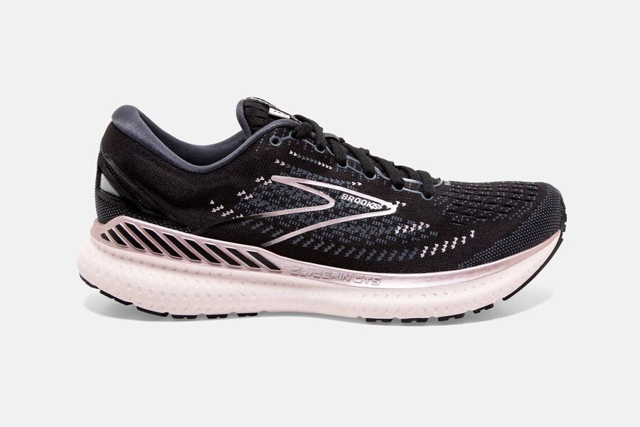 Brooks Running Shoes - Glycerin GTS 19 Road Womens - Black/Pink - NPC-154298